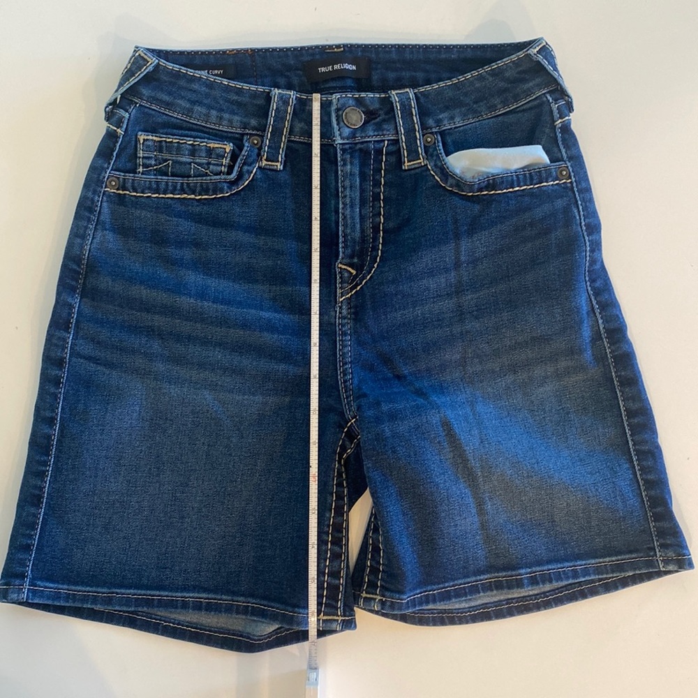 NWOT True Religion Jennie Curvy Jean shorts - Picture 3 of 6